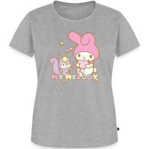 My Melody Plukt Hartbloemen Met Risu Premium T Shirt Dames