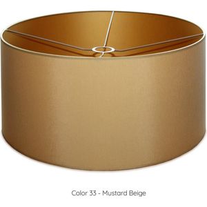 Lampenkap cilindervormig - Ø50 x h= 25cm - Mustard Beige
