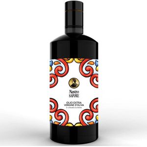 Mastro Sapore olijfolie extra vergine Puglia Italië - 750 ML - Rood