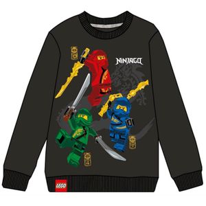 Lego Ninjago Sweatshirt Zwart Katoen Maat 98