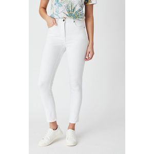 Damart - Jeans slim fit 7/8-broek 5 zakken Perfect Fit by Damart - Dames - Wit - 44