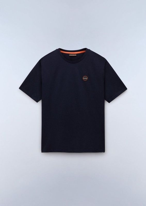 T-Shirt Napapijri Men S-Badge SS 1 Blu Marine-XS