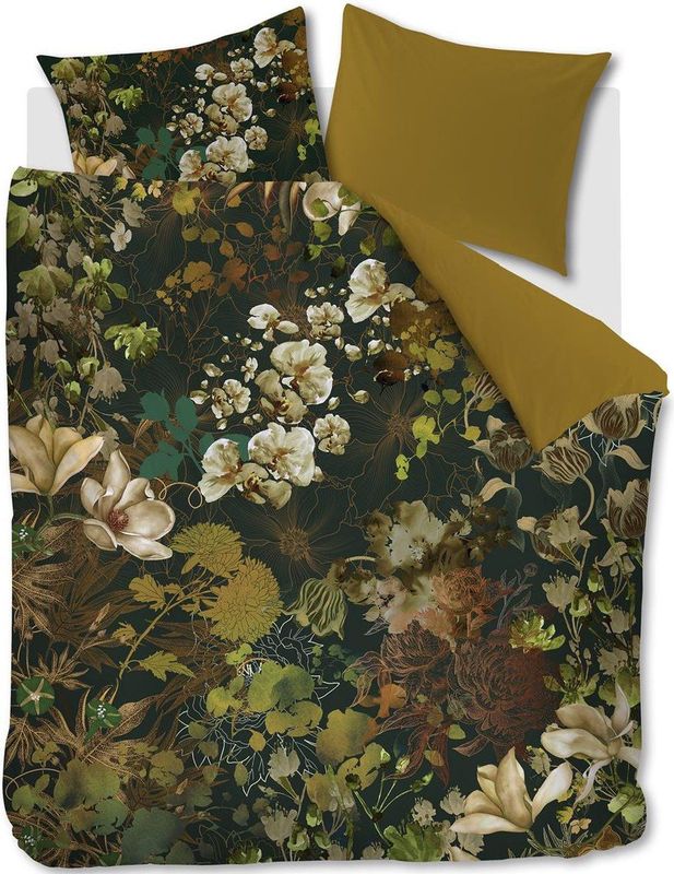 Kardol - Austin - Dekbedovertrek - Groen - 240 x 200 / 220 cm - Lits-Jumeaux