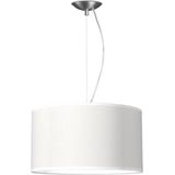 Home Sweet Home hanglamp Bling - verlichtingspendel Deluxe inclusief lampenkap - lampenkap 40/40/22cm - pendel lengte 100 cm - geschikt voor E27 LED lamp - wit
