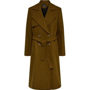 PIECES PCNIKA LONG TIE BELT TRENCHCOAT Dames Trenchcoat - Maat S