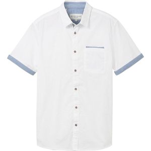 Tom Tailor Overhemd Gemeleerd Overhemd 1041362xx10 20000 Mannen Maat - M