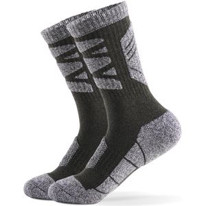 Heren skisokken - vochtabsorberende, ademende, comfortabele en casual mid-tube sokken - verdikte gebreide wintersportsokken - outdoor fitness ademende snel drogende sokken - geschikt voor buitensporten hardlopen, wandelen en fietsen - 39-42