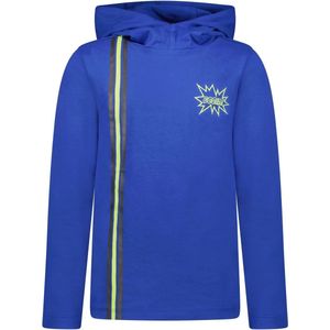 Jongens shirt met capuchon - Kobalt blauw