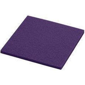 Daff Onderzetter - Vilt - Vierkant - 10 x 10 cm - Lavendel - Paars