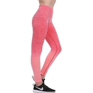 Fitness/Yoga legging - Fitness legging - LOUZIR sport legging Stretch - squat proof - OMBRE Rood Maat M