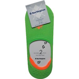 Burlington 2 paar invisible sneaker sokken maat 39/40 flash green