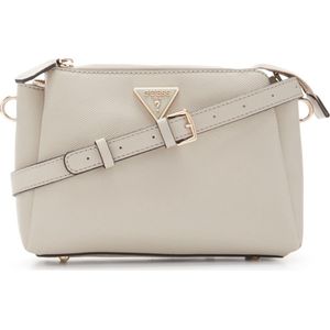 Guess Kleine Crossbodytas / Schoudertas Dames - Noelle - Logo Print - Taupe