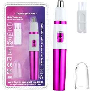 Neustrimmer - Efficiënt en Veilig - Voor Neus, Oren en Wenkbrauwen - Compact en Gebruiksvriendelijk Design - Pijnloos en Precies - Verzorging voor Mannen en Vrouwen