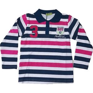 T-shirtje met voetbal logo voor jongens - magenta - 6 jaar