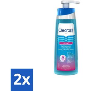 Clearasil Ultra Rapid Action Wasgel 200 ml - Voordeelverpakking - 2 stuks