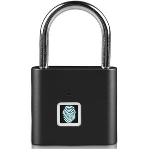 Vingerafdrukslot waterdicht - slim hangslot USB-opladen voor fitnessstudio en bagage .