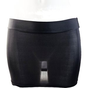 BamBella® - Mini Rok - Sexy Erotische rokje - Onesize - Doorzichtig doorschijnend stretch Zwart