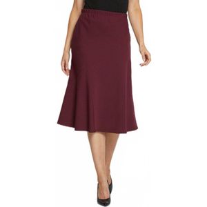 Lange uitlopende rok van stretchstof