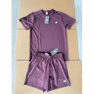 New Balance Sport Kit - Shirt+shorts - Paars - S