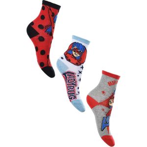 Miraculous Ladybug- sokken Miraculous Ladybug - 3 paar - maat 23/26