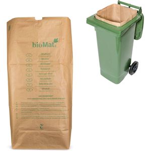 BioMat - Composteerbare papieren containerzakken 1 laags - 120 /140 - 1 stuks
