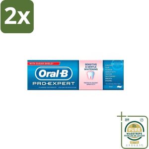 Oral-B - Pro Expert - Tandpasta - Sensitive & Whitening - 75 ml - Voordeelverpakking - 2 stuks - Whitening - Stralende tanden