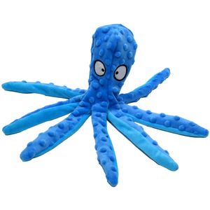 Jack & Vanilla - Hondenspeelgoed - Octopus - Donkerblauw - 45 cm - knuffel