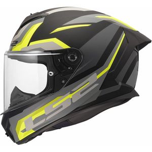 LS2 FF820 Rapid III helm Hyper mat zwart geel L