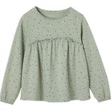 Shirtblouse - Groengrijs - Meisjes - Met Print