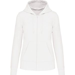 Sweatshirt Dames XS Kariban Lange mouw White 85% Katoen, 15% Polyester