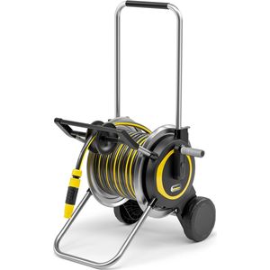 Kärcher HT 5.20 M Set Slangenwagen - Incl. 20 m Performance Plus tuinslang - Metaal - Slangcapaciteit (m) 60 (1/2"") / 50 (5/8"") / 35 (3/4"") - Compact en in hoogte verstelbaar - Incl. slanggeleiding - incl. Performance Plus tuinslang