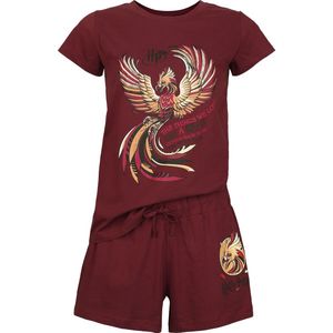 Harry Potter Order Of The Phoenix Pyjama wijnrood S Katoen -