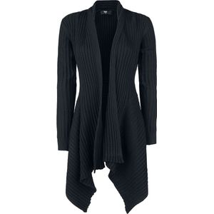 Black Premium by EMP Zwart gebreid vest - Dames - S