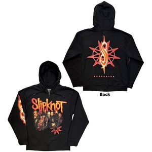 Slipknot - TESF Group Photo Nonagram Vest met capuchon - S - Zwart