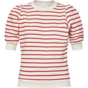 SISTERS POINT New.peva-puff.ss - Dames Trui - Strawberry/stripe - Maat S