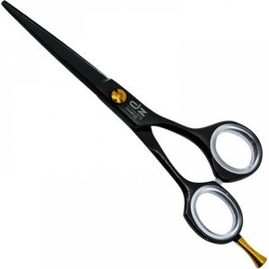 DZ Professionele Kappersschaar - Lichtgewicht - Offset Design – 14 cm.- Plasma Zwart