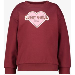 Name It meisjes sweater met hartje rood - Maat 98