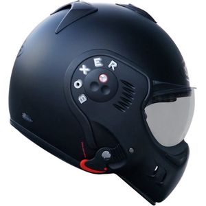 ROOF Boxer V8 Matt Black - ECE goedkeuring - Maat XS - Integraal helm - Scooter helm - Motorhelm - Zwart - ECE 22.05 goedgekeurd
