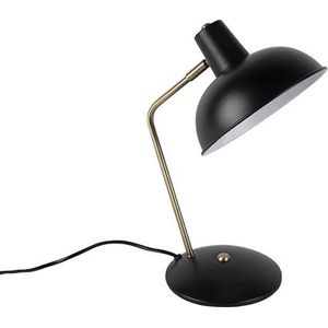 QAZQA milou - Moderne Bureaulamp - 1 lichts - H 380 mm - Zwart - Woonkamer | Slaapkamer | Keuken