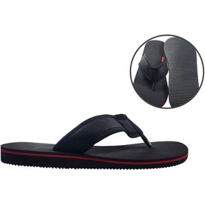 Stravers Beach Slippers Heren Grote Maten Slippers Zwart Maat 47