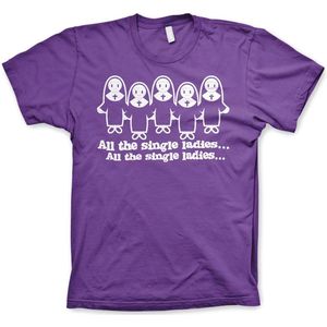 Hybris All The Single Ladies... T-Shirt Purple-S