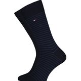 Tommy Hilfiger Small Stripe Sock (2-pack), heren sokken, blauw gestreept