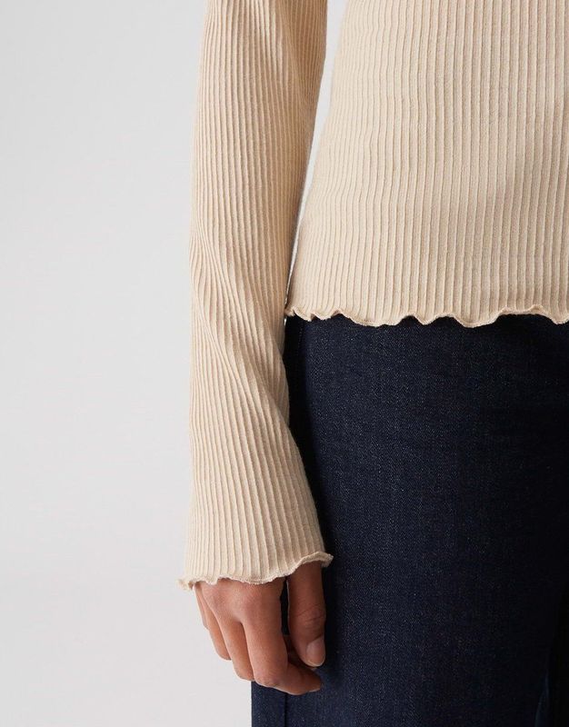 Opus - Top - Bruin - Lange Mouw - 10461813467100