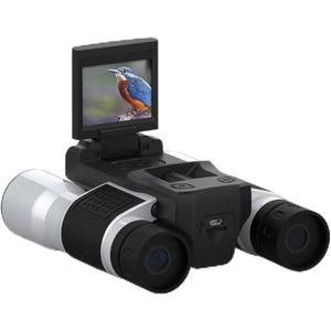 Digital Binocular Camera 5MP Video Photo Recorder Camcorder 2.0 Inch HD Screen 1080P HD Telescope Camera for Bird Watching Hunting Sports Games - Black