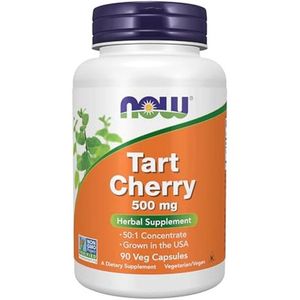Tart Cherry 500mg Capsules - Antioxidant Support voor Slaap en Gezondheid