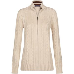 Felix Hardy - Kabelgebreid Vest - Beige - Dames