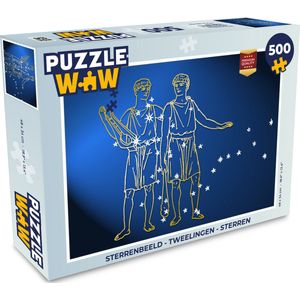Puzzel Sterrenbeeld - Tweelingen - Sterren - Legpuzzel - Puzzel 500 stukjes