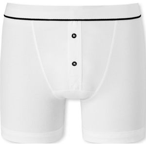 SCHIESSER Retro Rib boxer (1-pack) - heren short dubbelrib biologisch katoen wit - Maat: S