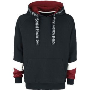 Dark Souls Bonfire Heren Trui met capuchon - zwart/rood - S