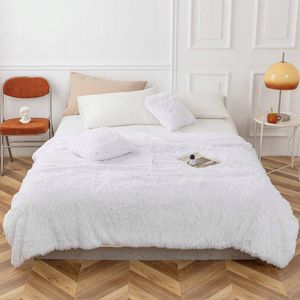 Zacht Yeti Plaid Wit 150x200cm - Extra Dik & Dubbelzijdig